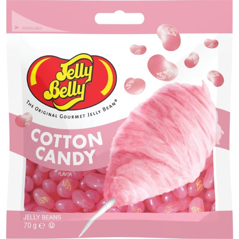 Jelly Belly Cotton Candy Bag 70g pack shot