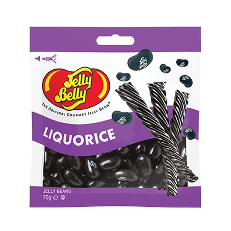 Jelly Belly Liquorice Bag 70g pack shot