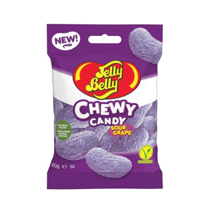 Jelly Belly Sour Orange Lemon Chew Candy 60g pack shot