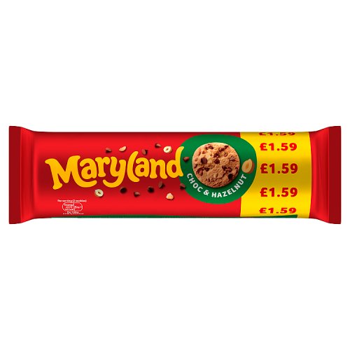 Maryland Chocolate Chip & Nut Cookies PM £1.59 200g pack shot