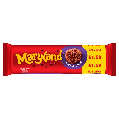 Maryland Double Chocolate Cookies PM £1.59 200g pack shot