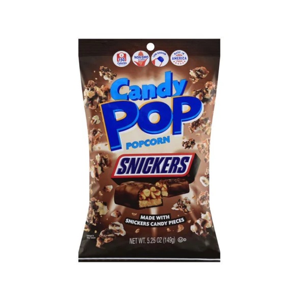 Candy Pop Popcorn Snickers 149g pack shot