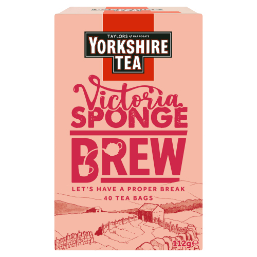 Taylors Yorkshire Tea Victoria Sponge Brew 112g pack shot