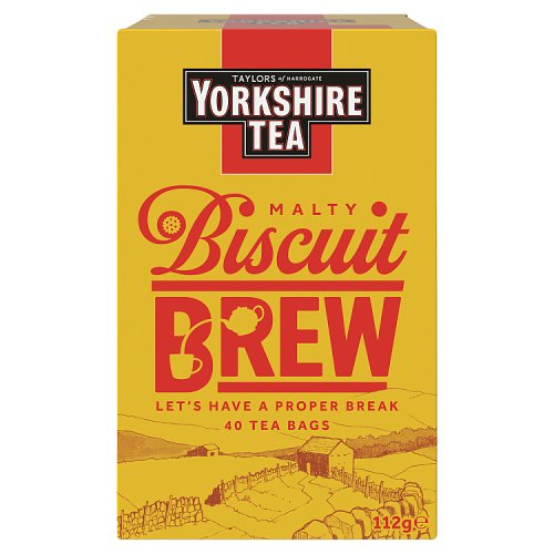 Taylors Yorkshire Tea Biscuit Brew Teabags 40s pack shot