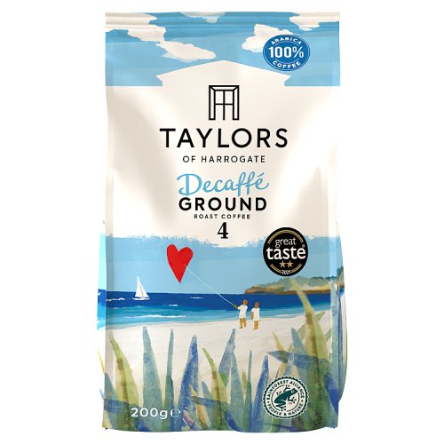 Taylors Decaffe Ground Coffee 200g pack shot