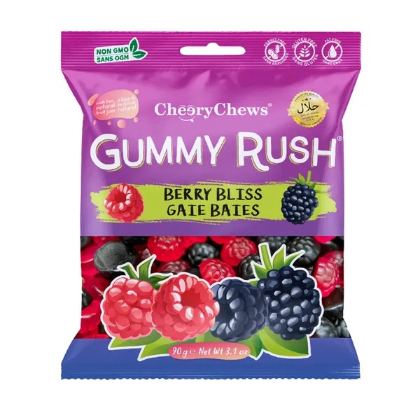 Gummy Rush Berry Bliss 90g pack shot