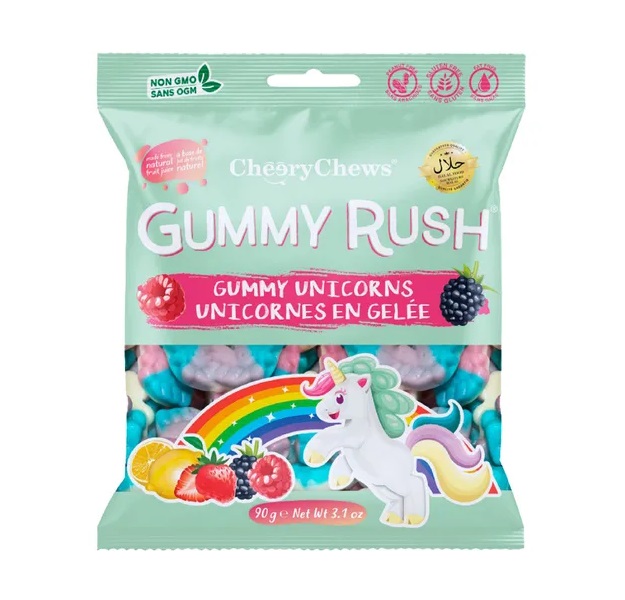 Gummy Rush Gummy Unicorns 90g pack shot