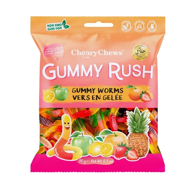 Gummy Rush Gummy Worms 90g pack shot