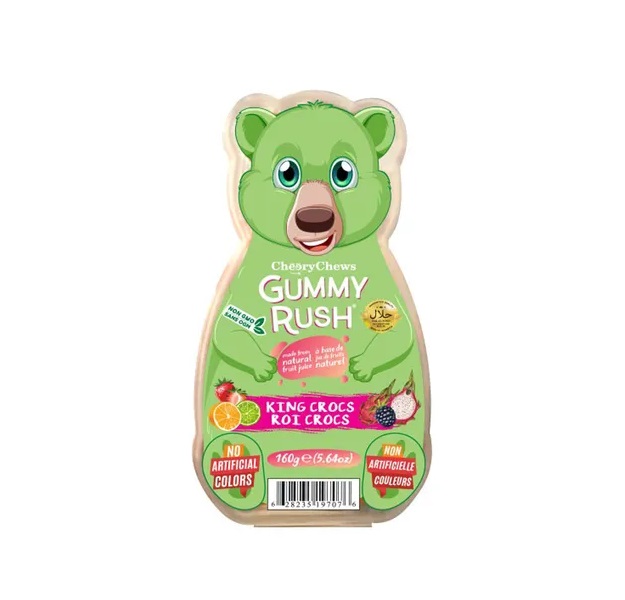 Gummy Rush King Crocks Bear Tub 160g pack shot