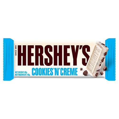 Hersheys Bar Cookies n Creme 40g pack shot