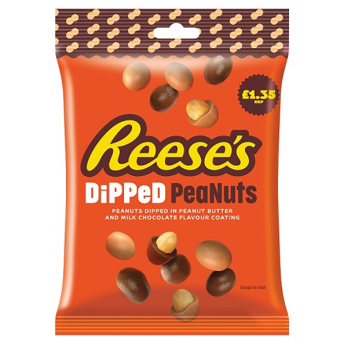 Reeses Dipped Peanuts PM £1.35 68g pack shot