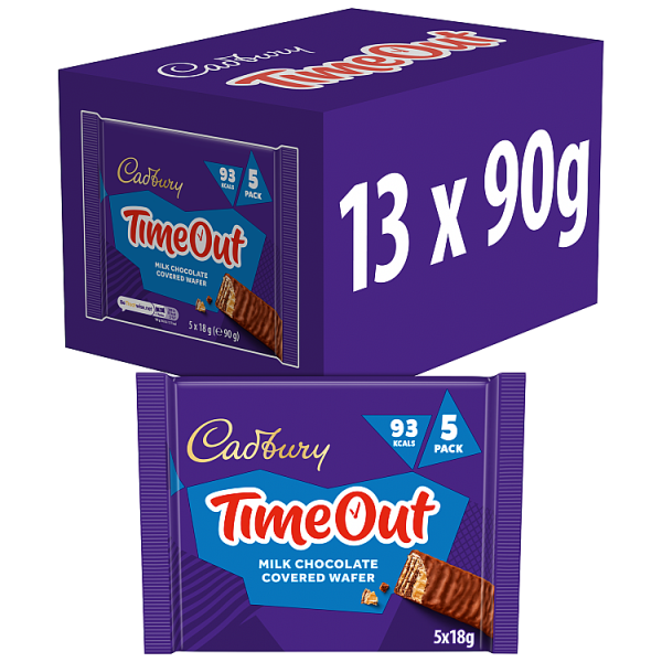 Cadbury Timeout 5pk 90g pack shot