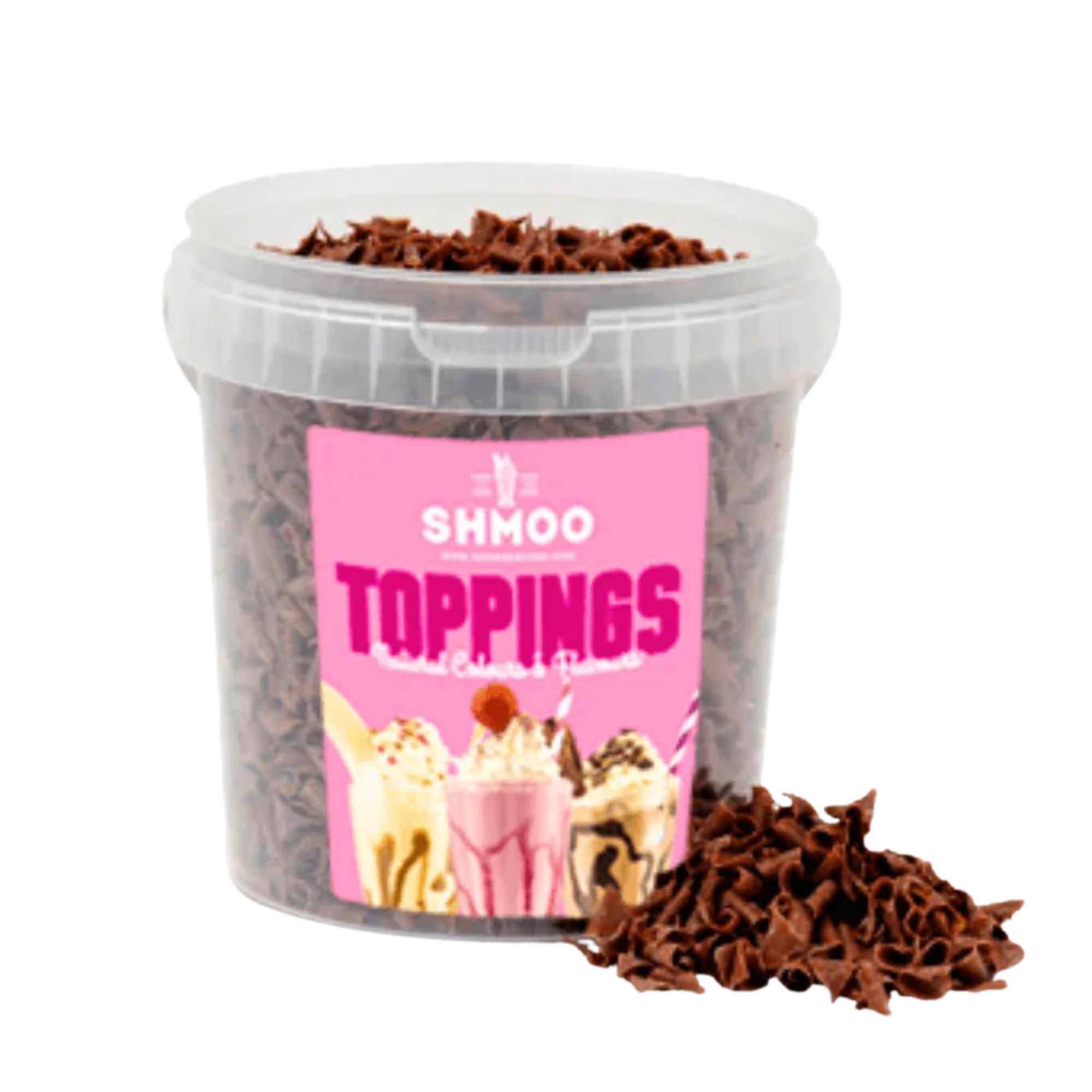 Shmoo Toppings Chocolate Curls 300g pack shot