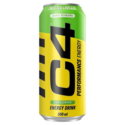 C4 Energy Twisted Limeade 500ml pack shot