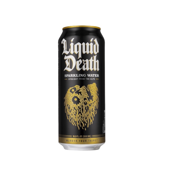 Liquid Death Sparkling Water 500ml pack shot