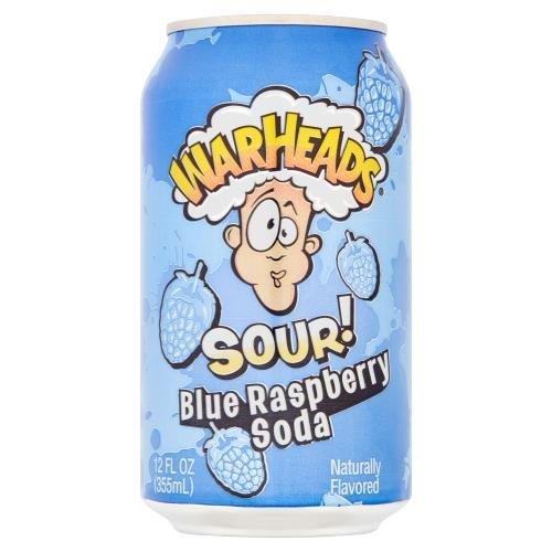Warheads Blue Raspberry Soda 330ml pack shot