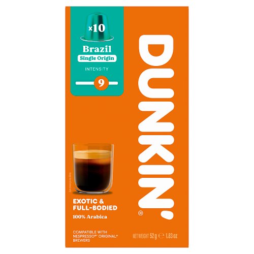 Dunkin Brazil 10s 52g pack shot