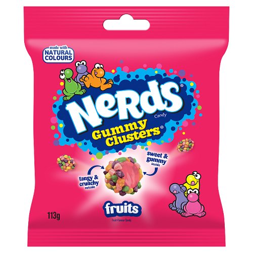 Nerds Candy Gummy Ousters Fruits Bag 113g pack shot