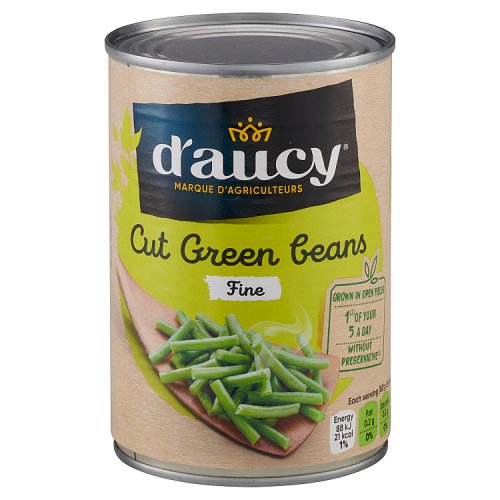 D'aucy Cut Green Beans 400g pack shot