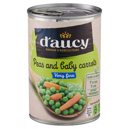 D'aucy Peas & Carrots Very Fine 400g pack shot