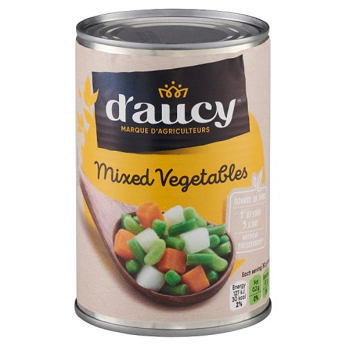 D'aucy Mixed Vegetables 400g pack shot