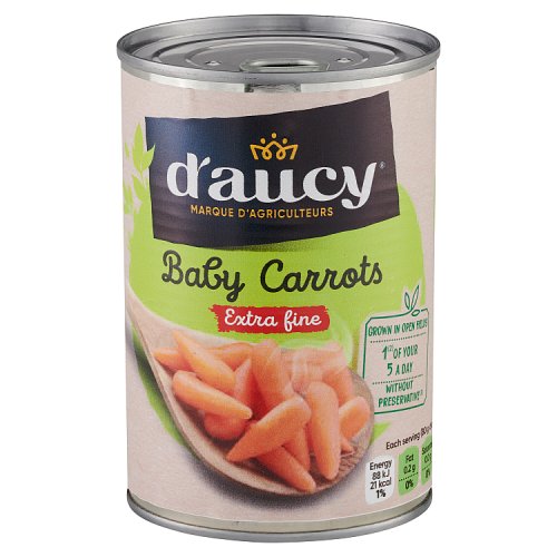 D'aucy Extra Fine Baby Carrots 400g pack shot