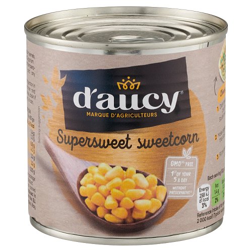 D'Aucy Sweetcorn 326g pack shot