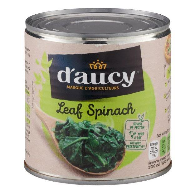 D'Aucy Spinach Leaf 380g pack shot