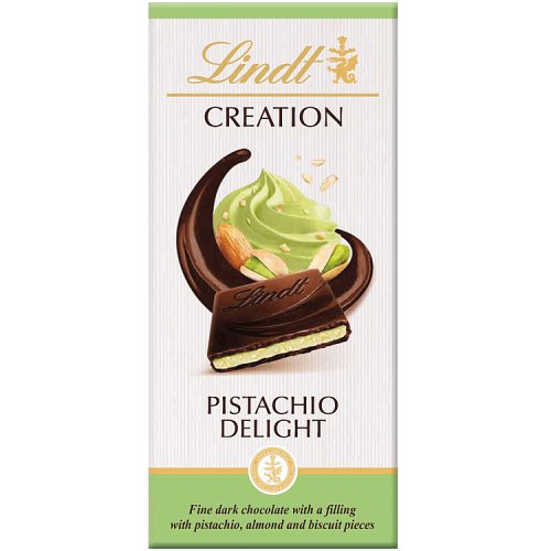 Lindt Creation Dark Pistachio 150g pack shot