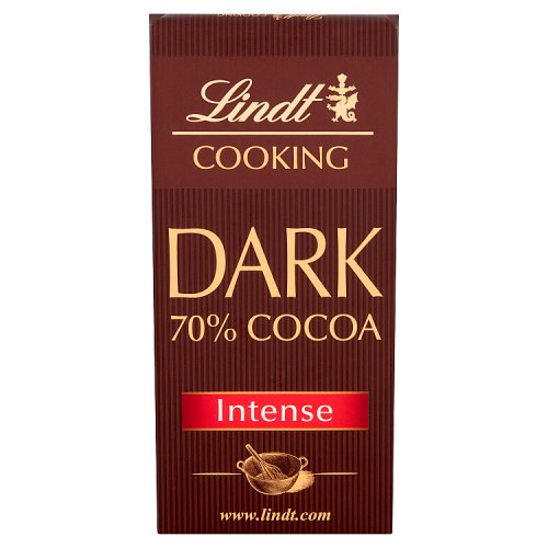 Lindt Cooking Bar 70% 200g pack shot