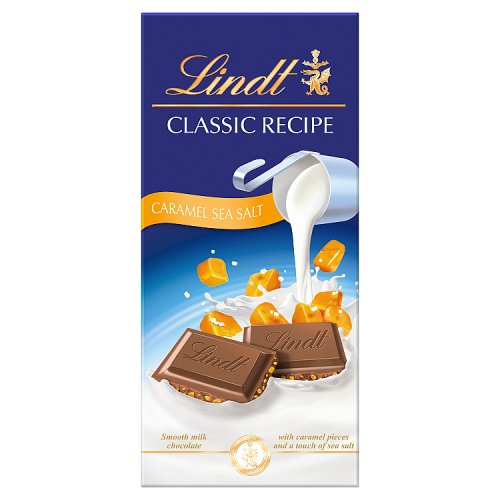 Lindt Classic Recipe Caramel Sea Salt 100g pack shot