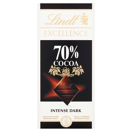 Lindt Excellence Dark Chocolate 70% 100g pack shot
