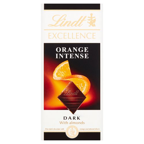 Lindt Excellence Dark Orange Intense 100g pack shot
