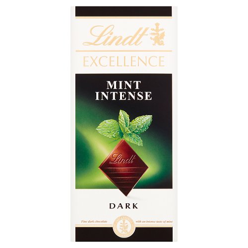 Lindt Excellence Dark Mint Intense 100g pack shot