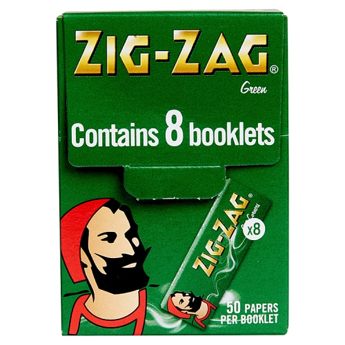 Zig Zag Papers Green Pack 8s pack shot