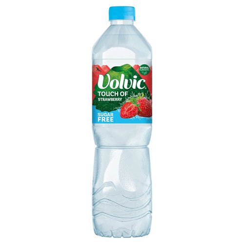 Volvic TOF Strawberry Sugar Free 1.5Ltr pack shot