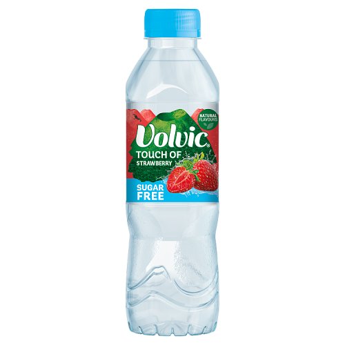 Volvic TOF Strawberry Sugar Free 500ml pack shot