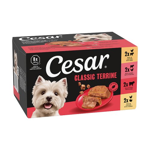 Cesar Classics Terrine Mixed Selection (8 x 150g) pack shot