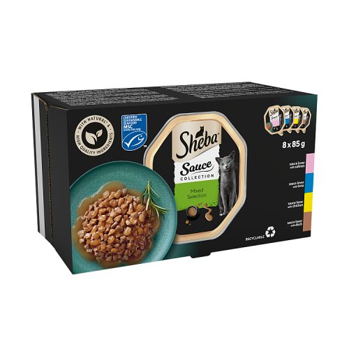 Sheba Sauce Collection Mixed Collection Trays (8 x 85g) pack shot