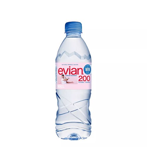 Evian PET 500ml pack shot