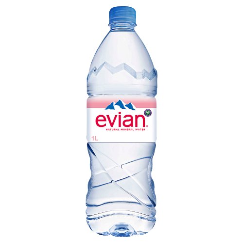 Evian PET 1Ltr pack shot