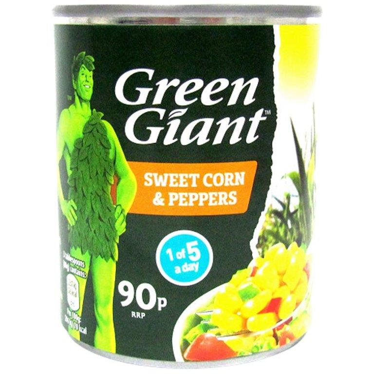Green Giant Sweet Corn & Peppers PM 90p 198g pack shot