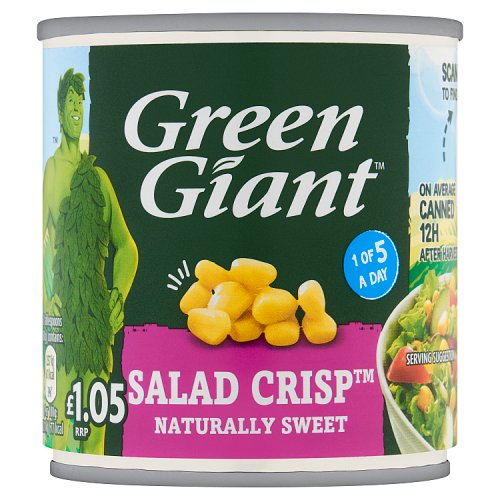 Green Giant Salad Crisp Sweetcorn PM £1.05 160g pack shot