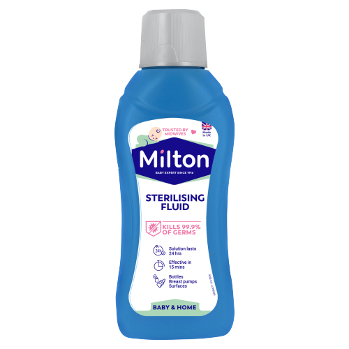 Milton Fluid New Faster Method 15 Minutes 500ml pack shot