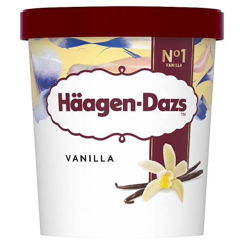 Haagen Dazs Vanilla 460ml pack shot