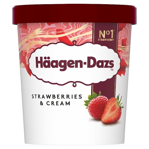 Haagen Dazs Strawberries & Cream 460ml pack shot