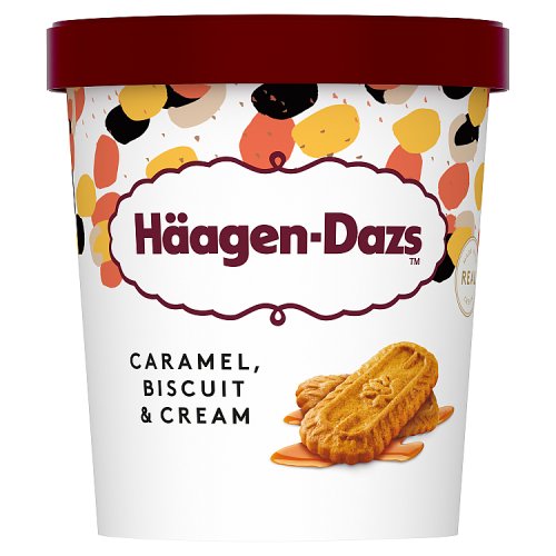 Haagen Dazs Caramel Biscuit & Cream 460ml pack shot