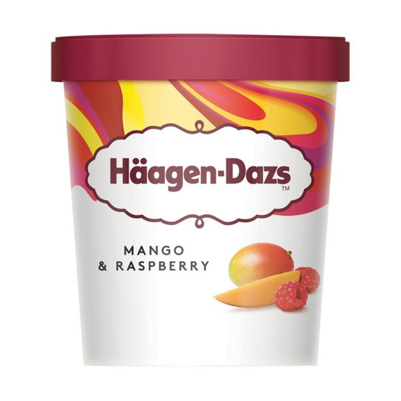 Haagen Dazs Mango & Raspberry 460ml pack shot