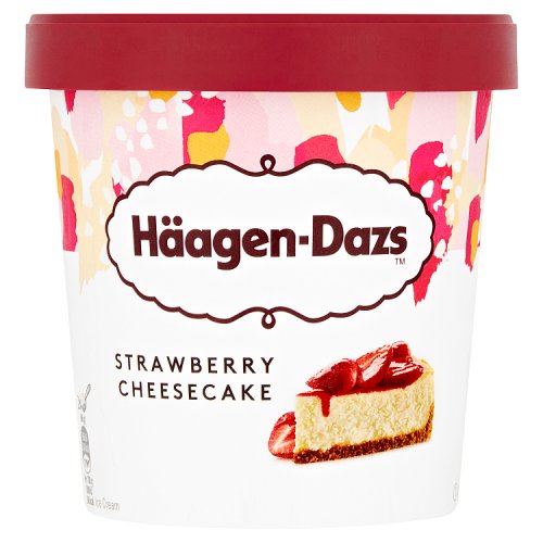 Haagen Dazs Obsessions Strawberry Cheesecake 460ml pack shot