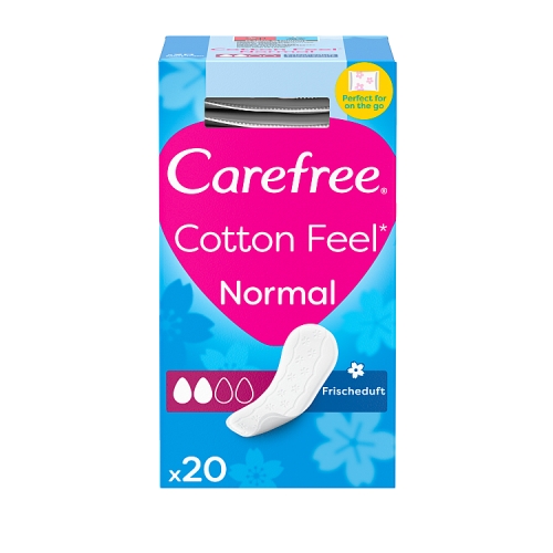 Carefree Cotton Fresh Scent Pantyliners 20s pack shot